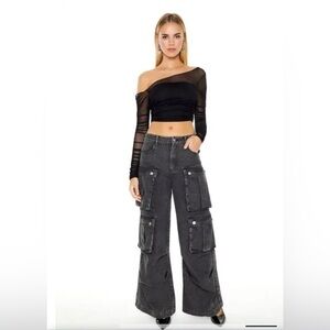 New Forever 21 Black Baggy Jeans size Medium